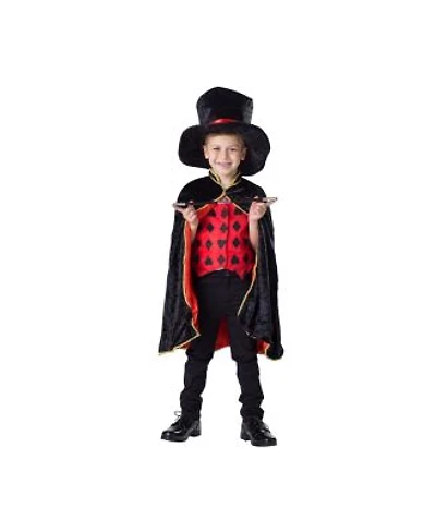 Dress Up America Black Velvet Magician Costume Set Toddlers Boys Girls