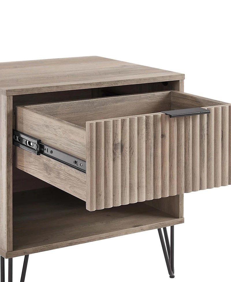 Manhattan Comfort Dumbo 2-Piece 1-Drawer Modern Nightstand Set