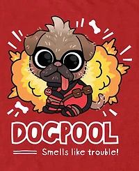 Fifth Sun Men's Cute Dogpool Short Sleeve T-Shirt