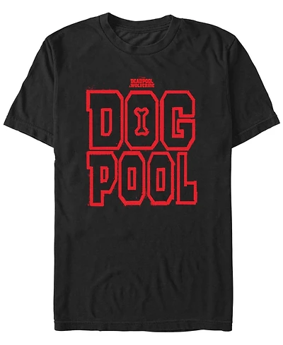 Fifth Sun Men's Dogpool Letters Short Sleeve T-Shirt