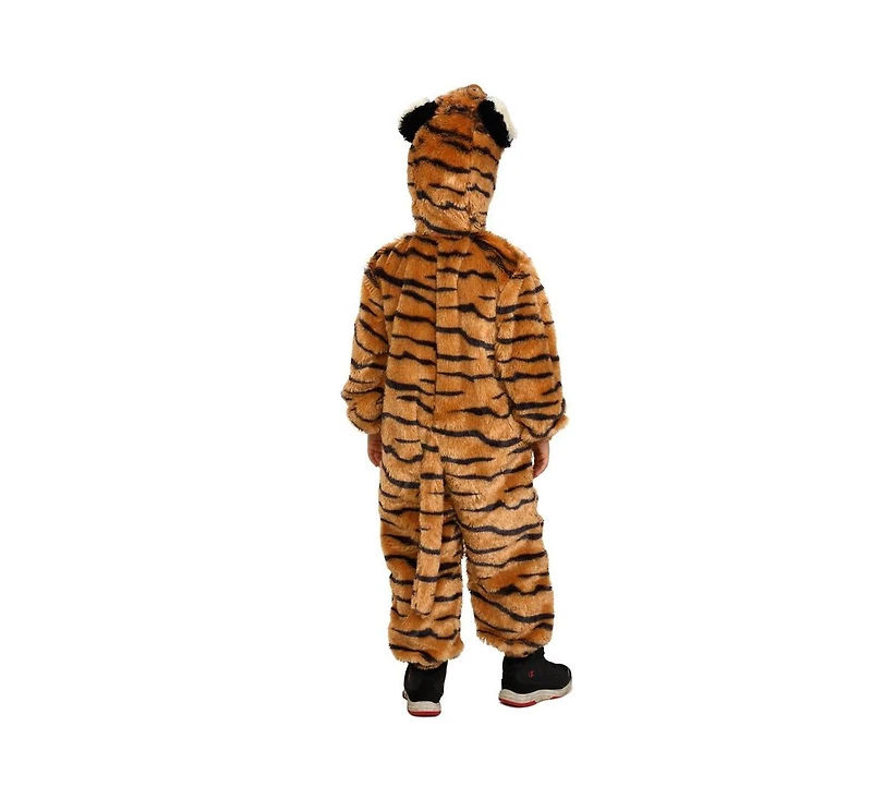 Dress Up America Plush Tiger Costume - Kids Girls & Boys