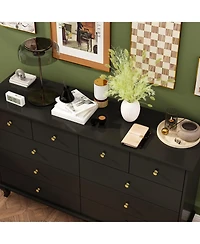 Homsee Blue Paint Finish 10-Drawer Cabinet Organizer