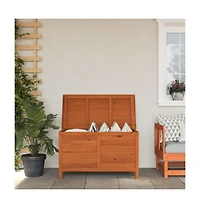 vidaXL Patio Storage Box 39"x19.5"x23" Solid Wood Fir