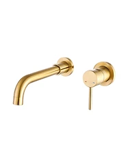 Wall Mount Faucet for Bathroom Sink or Bathtub Sleek and Space-Saving Design