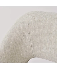 360° Swivel Fabric Stool,Set Of 2 Adjustable Barstools-Maison Boucle