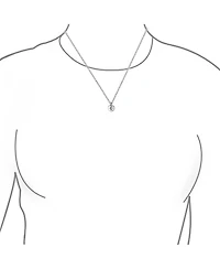 Bling Jewelry Tiny Minimalist Initial Pendant Necklace Sterling Silver A-z Alphabet Disc