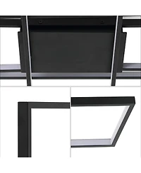 Jonathan Y Palco Contemporary Minimalist Metal Adjustable Dimmable Geometric Integrated Led Flush Mount