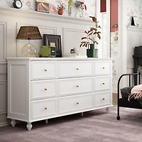 Homsee Modern 9-Drawer Wooden Chest of Drawers