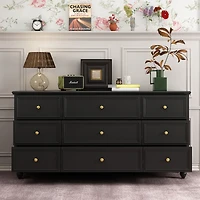 Homsee Modern 9-Drawer Wooden Chest of Drawers