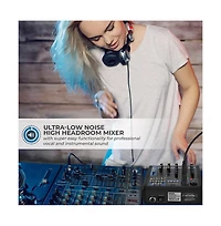 Pyle 4-Channel Bluetooth Pro Audio Dj Sound Mixer