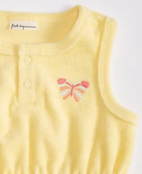 First Impressions Baby Girls Terry Cloth Embroidered Butterfly Sunsuit, Created for Macy's