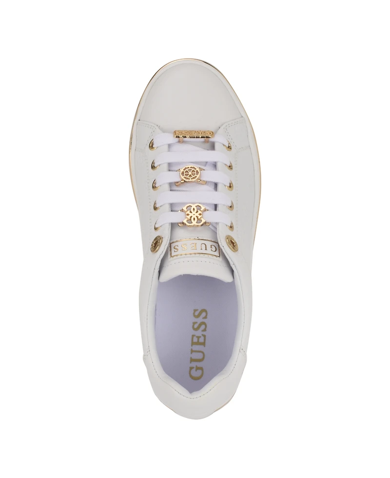 Guess Women's Stasey Charms Lace-Up Sneaker