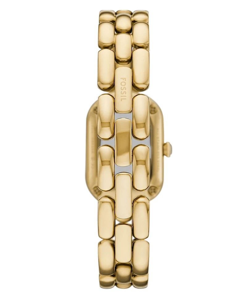 Fossil Women's Sloan Three-Hand Gold-Tone Stainless Steel Watch, 24mm