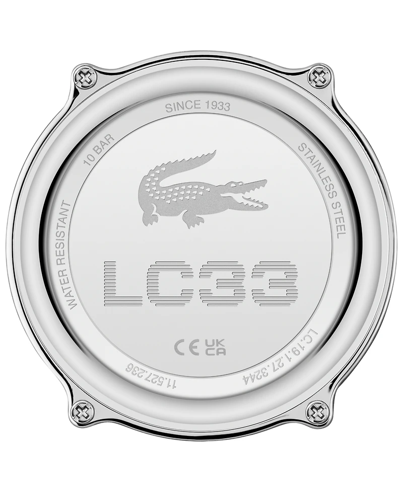 Lacoste Men's LC33 Silicone Strap Watch 45mm