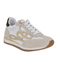 Guess Women's Skroll Logo-Appliqued Low Profile Jogger Sneakers