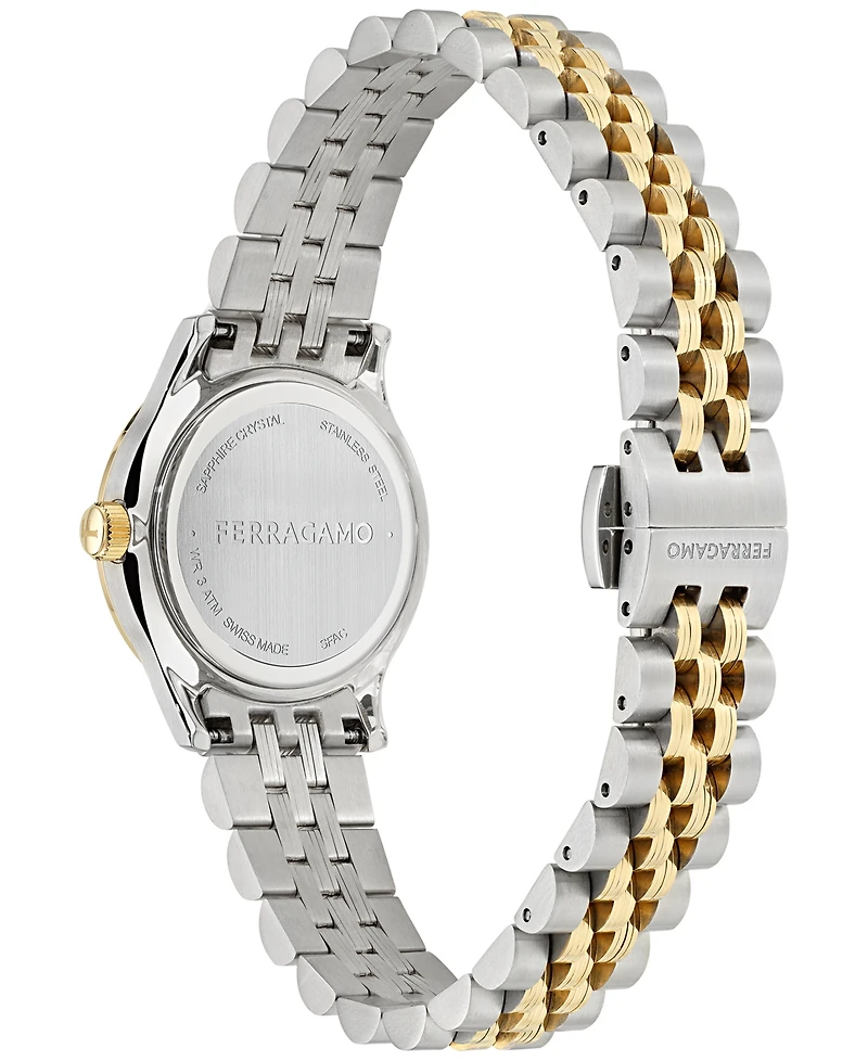 Ferragamo Women's Swiss Duo Two-Tone Stainless Steel Bracelet Watch 28mm