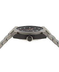 Ferragamo Men's Swiss Automatic Supreme Skeleton Gunmetal Ion Plated Stainless Steel Bracelet Watch 43mm