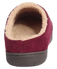 Weatherproof Vintage Men's Microsuede Corduroy Clog with Faux Shearling Lining and Indoor-Outdoor Sole Shoe