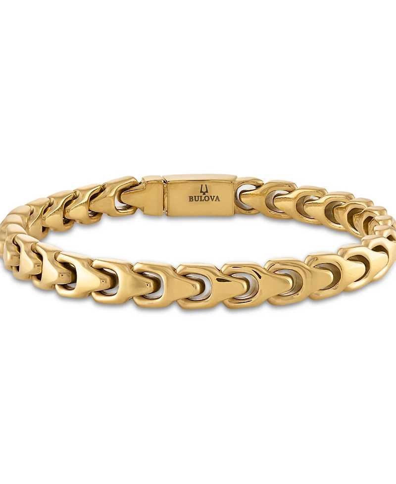 Bulova Gold-Tone Stainless Steel Link Bracelet