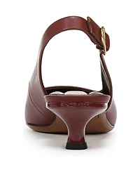 Franco Sarto Women's Marlow Pointed Toe Slingback Kitten Heel Pumps
