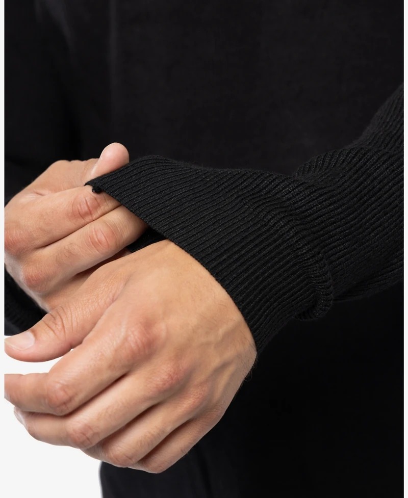 Spring + Mercer Men's Ribbed Crew Neck Sweater