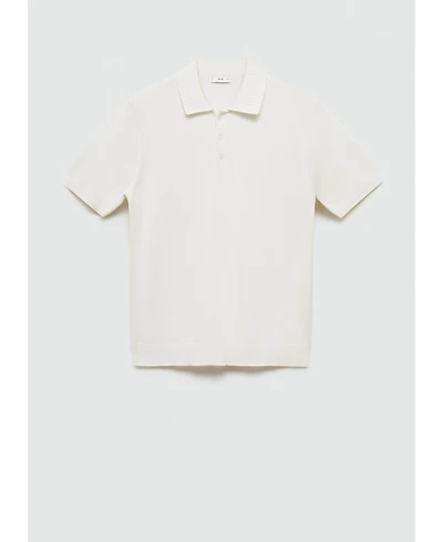 Mango Men's Fine-Knit Cotton Polo Shirt