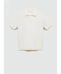 Mango Men's Fine-Knit Cotton Polo Shirt