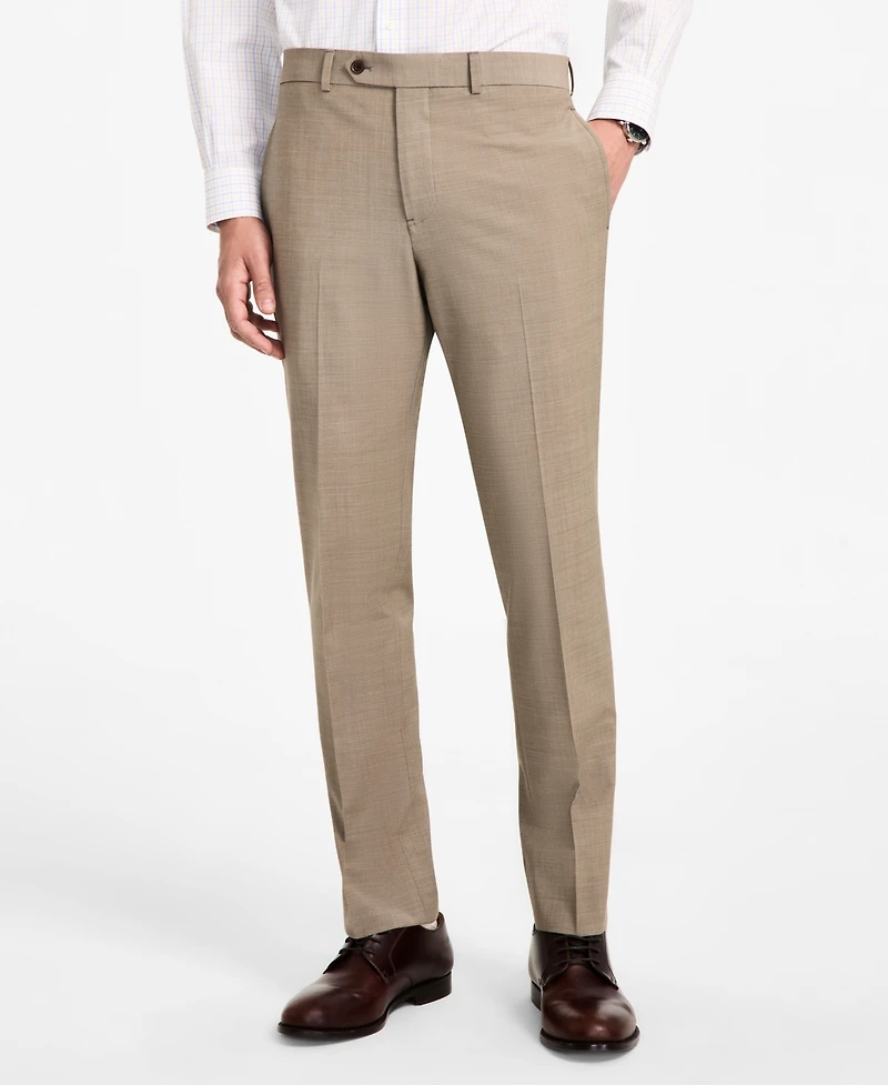B by Brooks Brothers Men's Wool-Blend Stretch Classic-Fit Suit Separates Pant