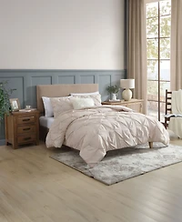 Swift Home Classic Stripes Pintuck -Pc. Comforter Set