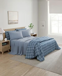 Swift Home Grid Plaid Reversible -Pc. Comforter Set