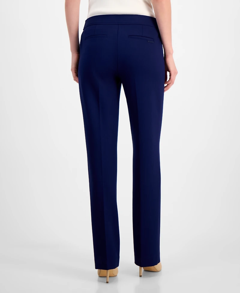 Anne Klein Petite Mid-Rise Bootcut Pants
