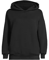 Lands' End Women's Serious Sweats Oversized Long Sleeve Hoodie Sweatshirt - Set Top
