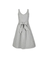 Hope & Henry Women's A-Line Dress with Sash