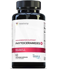 Vitauthority Phytoceramides Skin Hydration Support Capsules, Anti Aging Supplement for Women with Hyaluronic Acid and Phytoceramides, Vitauthority, 60