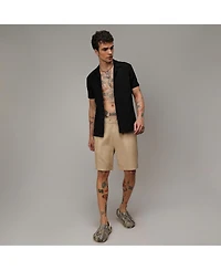 Campus Sutra Men's Onyx Black Crumble Textured Shirt