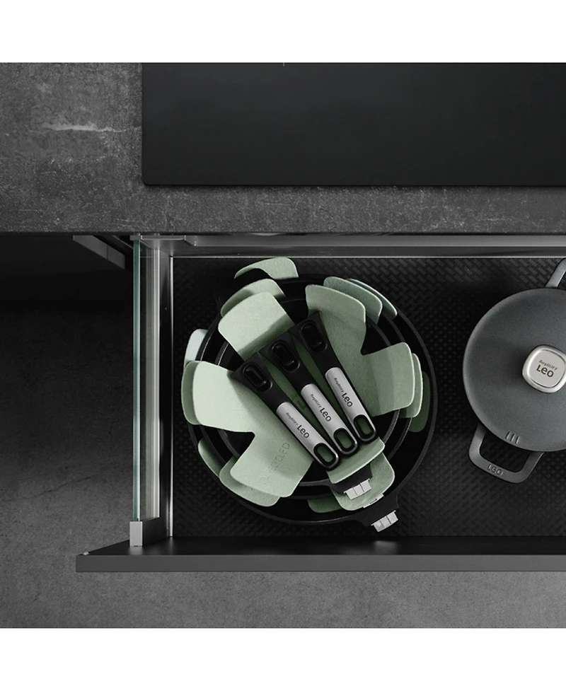 BergHOFF Leo Phantom 3pc Nonstick Ceramic Cookware Set, Recycled