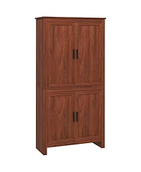 Homcom 64" Freesding Kitchen Pantry Food Storage Cabinet w/ Shelves,