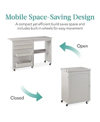 Best Choice Products Sewing Machine Table & Desk w/ Craft Storage and Trays