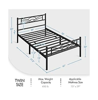 Yaheetech Platform Bed Frame with Metal Slats