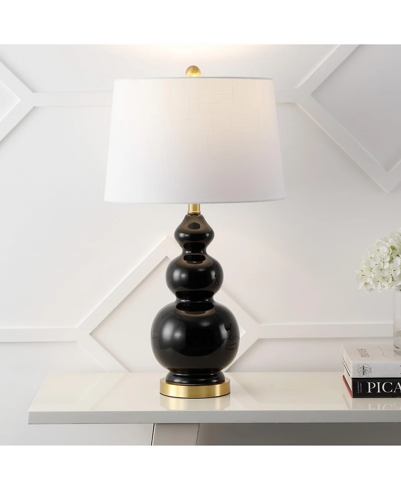 Jonathan Y Bowen Contemporary Transitional Ceramic Gourd Led Table Lamp