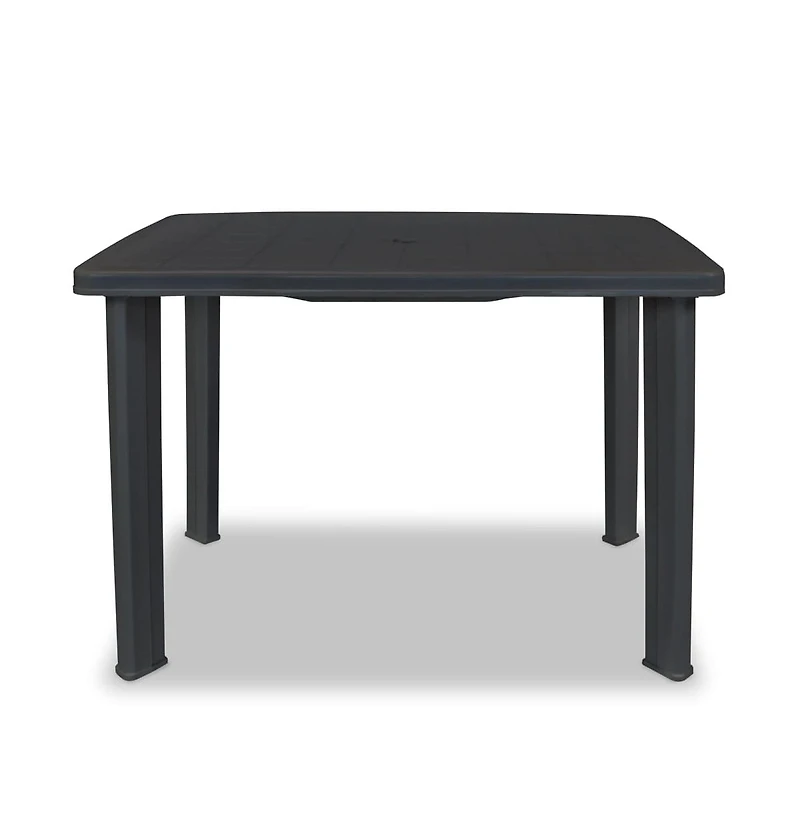 vidaXL Patio Table Anthracite 39.8"x26.8"x28.3" Plastic