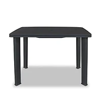 vidaXL Patio Table Anthracite 39.8"x26.8"x28.3" Plastic
