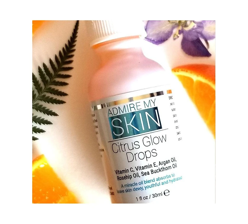Admire My Skin Vitamin C Oil Citrus Glow Drops with Vitamin E Oil & Argan Oil