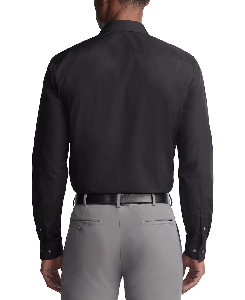 Van Heusen Men's Regular Fit Point Collar Poplin Dress Shirt