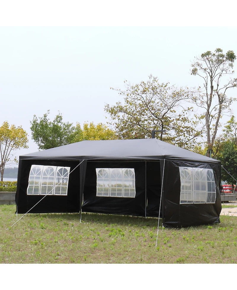 Slickblue 10'x20' Outdoor Party Tent - Includes 6 Removable Sidewalls for Versatile Event Coverage