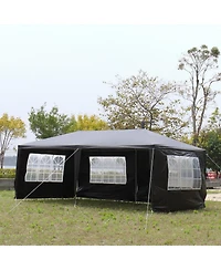 Slickblue 10'x20' Outdoor Party Tent - Includes 6 Removable Sidewalls for Versatile Event Coverage