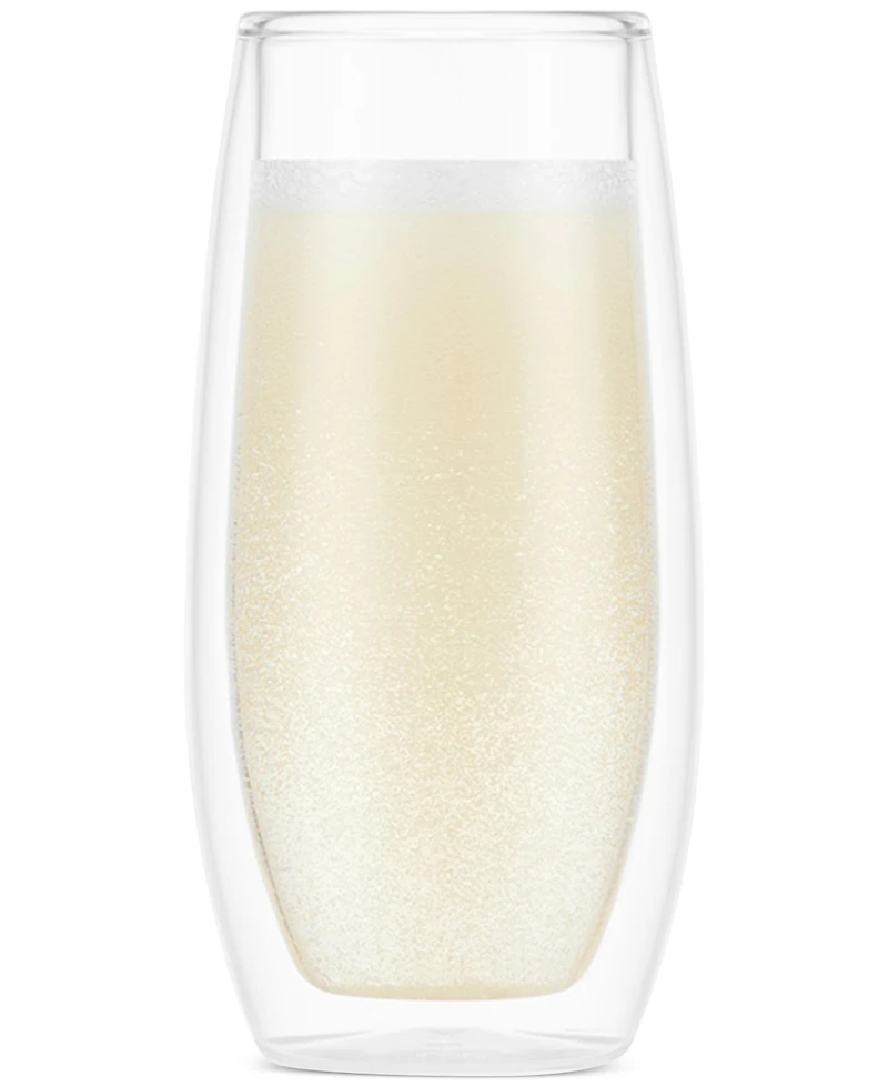 Bodum Skal Double-Walled Champagne Glasses, Set of 2