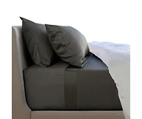 Cariloha Resort 4-Piece Sateen Sheet Set | Ocean Mist Split King Viscose Material Thermal-Regulating, Extra Soft Cooling Sheets