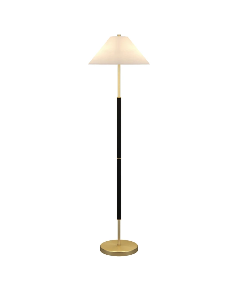 Hudson & Canal 18" Metal Simona 2-Light Floor Lamp