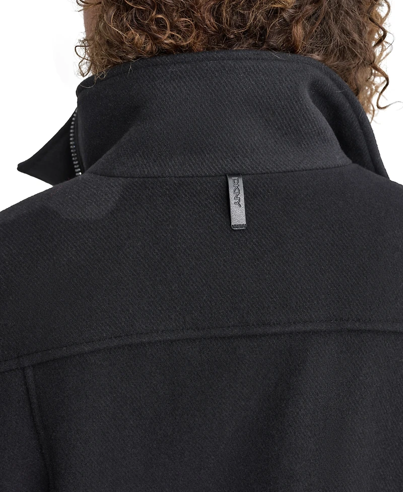 Dkny Women's Asymmetrical Zip Coat